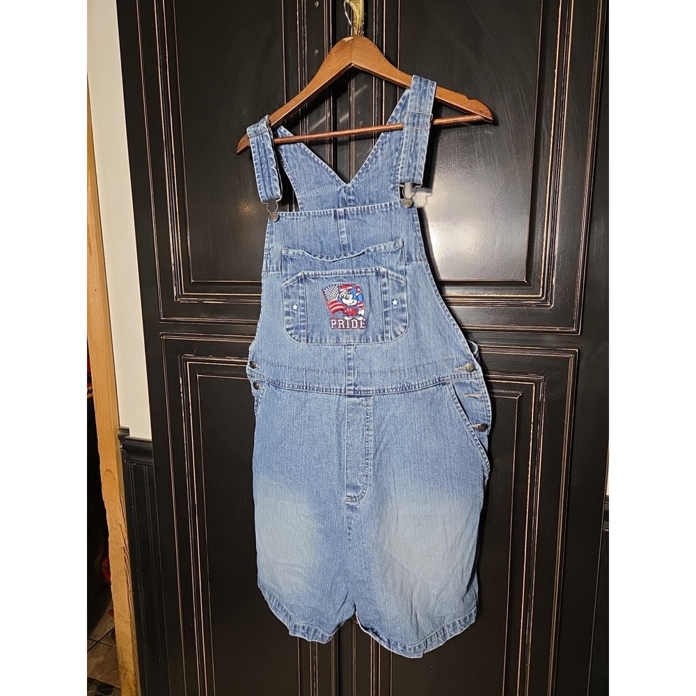 Disney USA Pride Mickey Mouse Overall Shorts. XL, ,Disney, Vacation, 4th...
